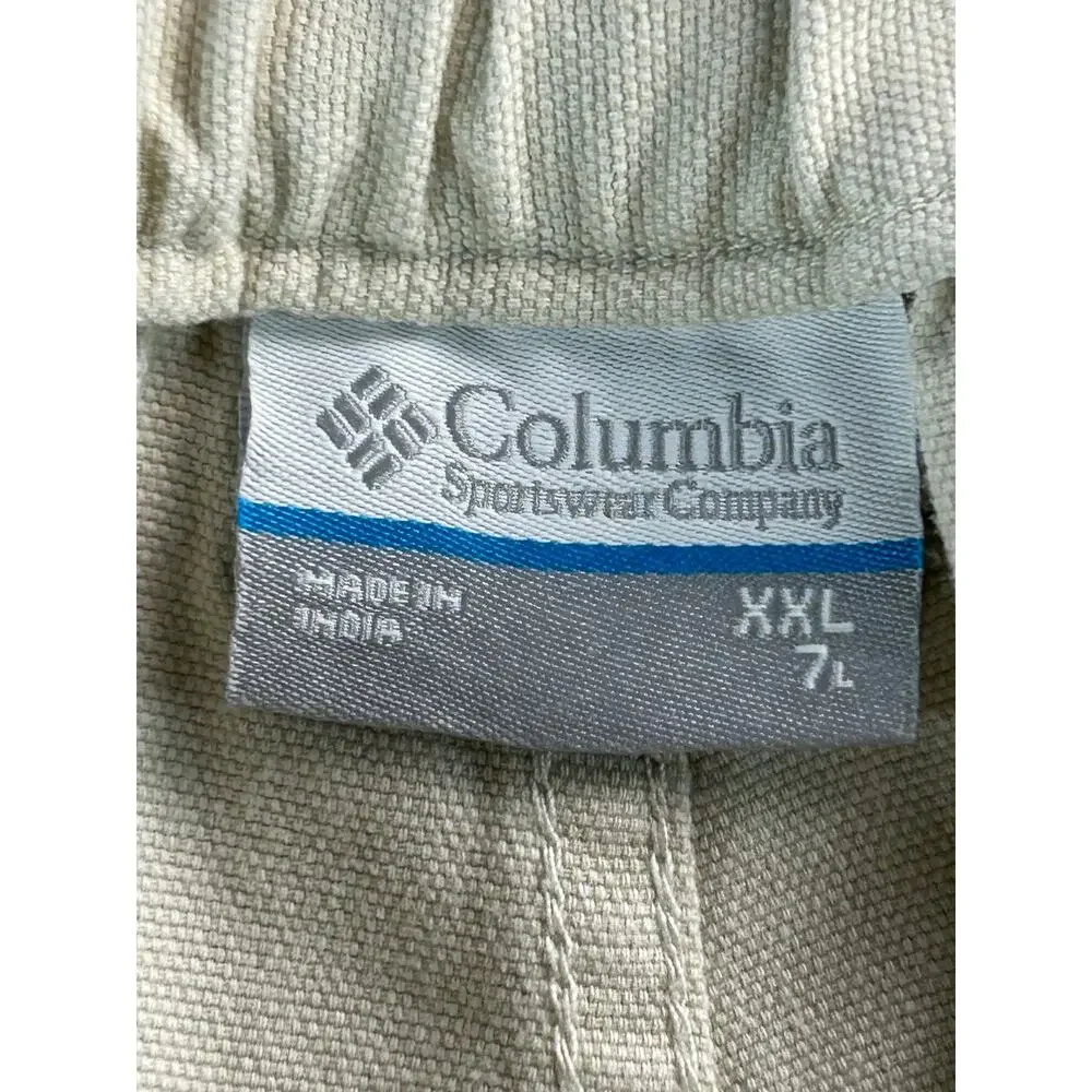 Columbia Sportswear Men's Cargo Shorts Khaki Cotton Size XL 7L Utility